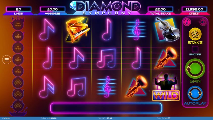 Diamond Symphony Slot Gameplay