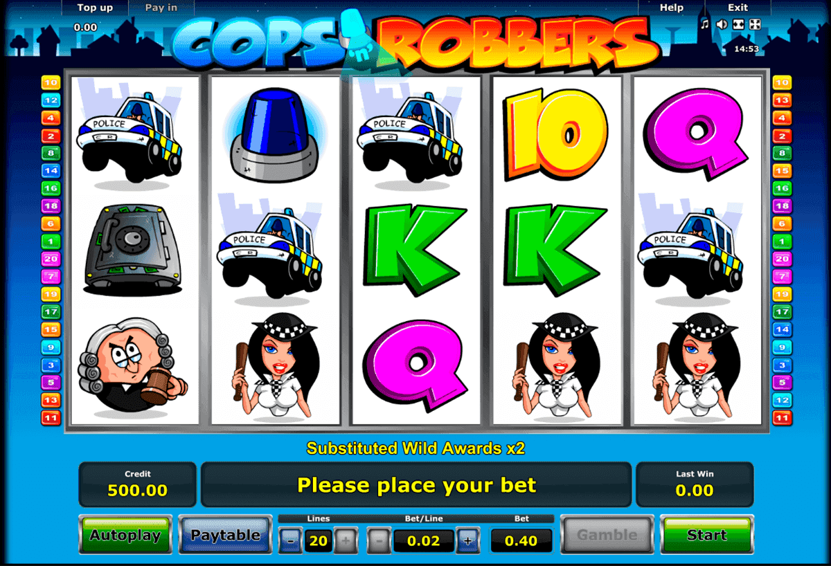 Cops And Robbers Slot Play 10 Win 500 Free Spins Mega Reel