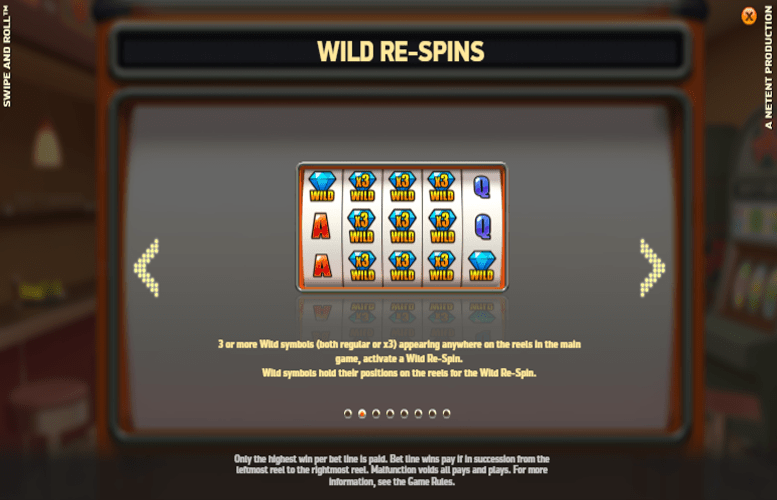 Swipe & Roll Slots Re-spins